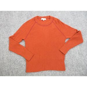 Madewell Sweater Womens 2XS XXS Orange Cashmere Pullover Preppy Casual Crew Neck